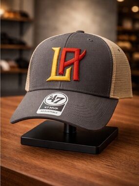 NWT ‘47 Los Angeles LA Wildcats XFL Football Gray Truckers Mesh Baseball Cap